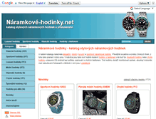 Tablet Screenshot of naramkove-hodinky.net